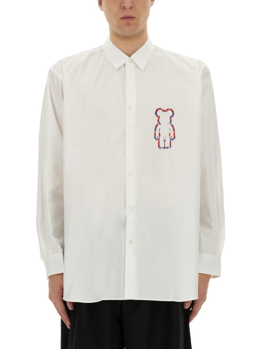 Comme des Garçons White Poplin Shirt Wit