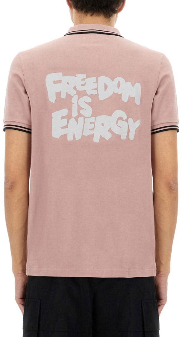 Comme des Garçons "Freedom" Polo Roze