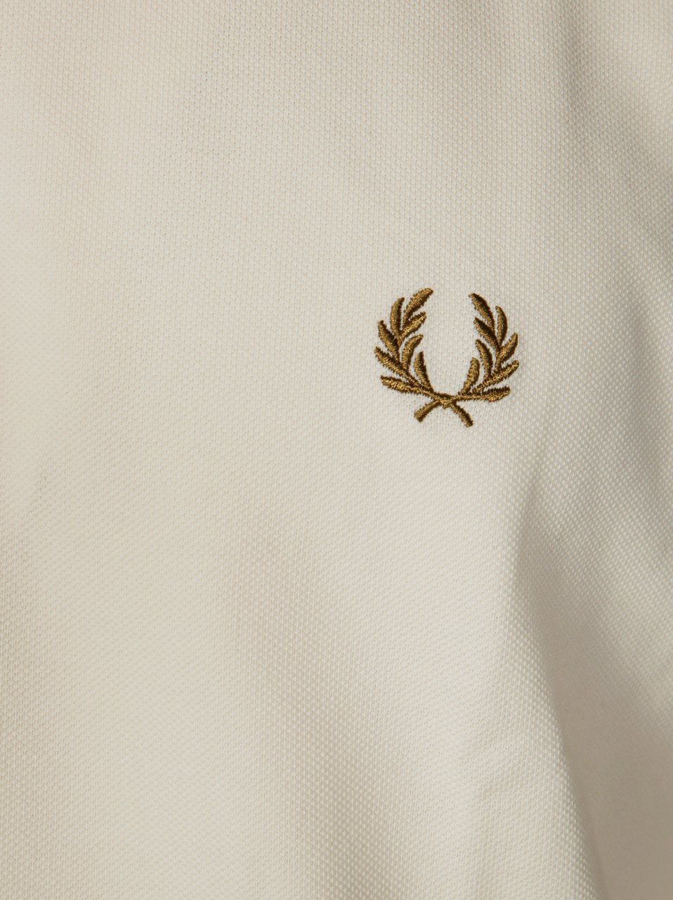 Comme des Garçons Textured Knit Polo Shirt Wit