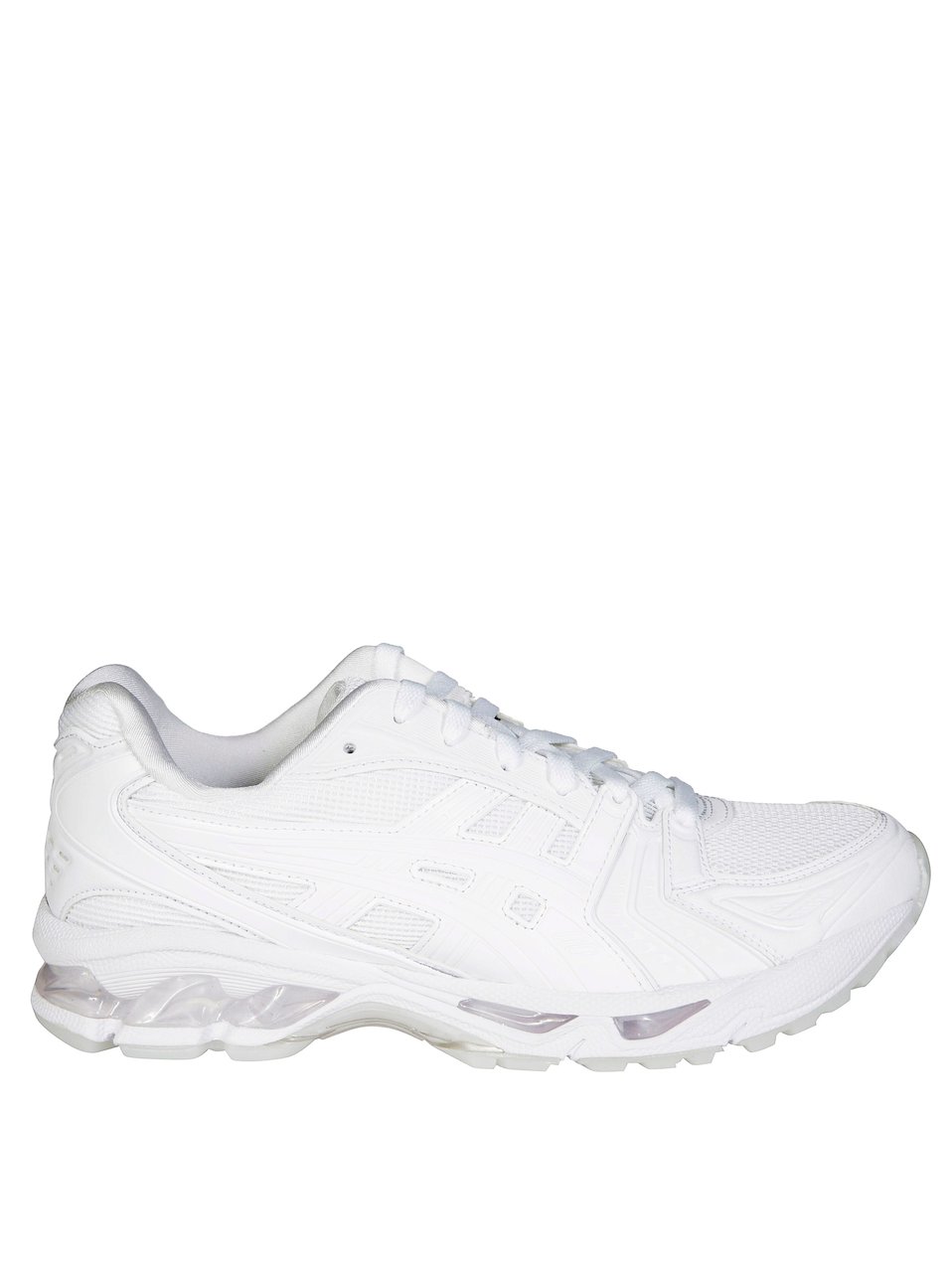 Comme des Garçons Streamlined Synthetic Leather Sneakers Wit