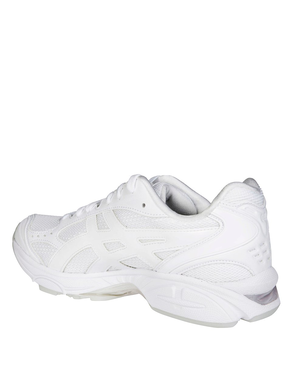 Comme des Garçons Streamlined Synthetic Leather Sneakers Wit