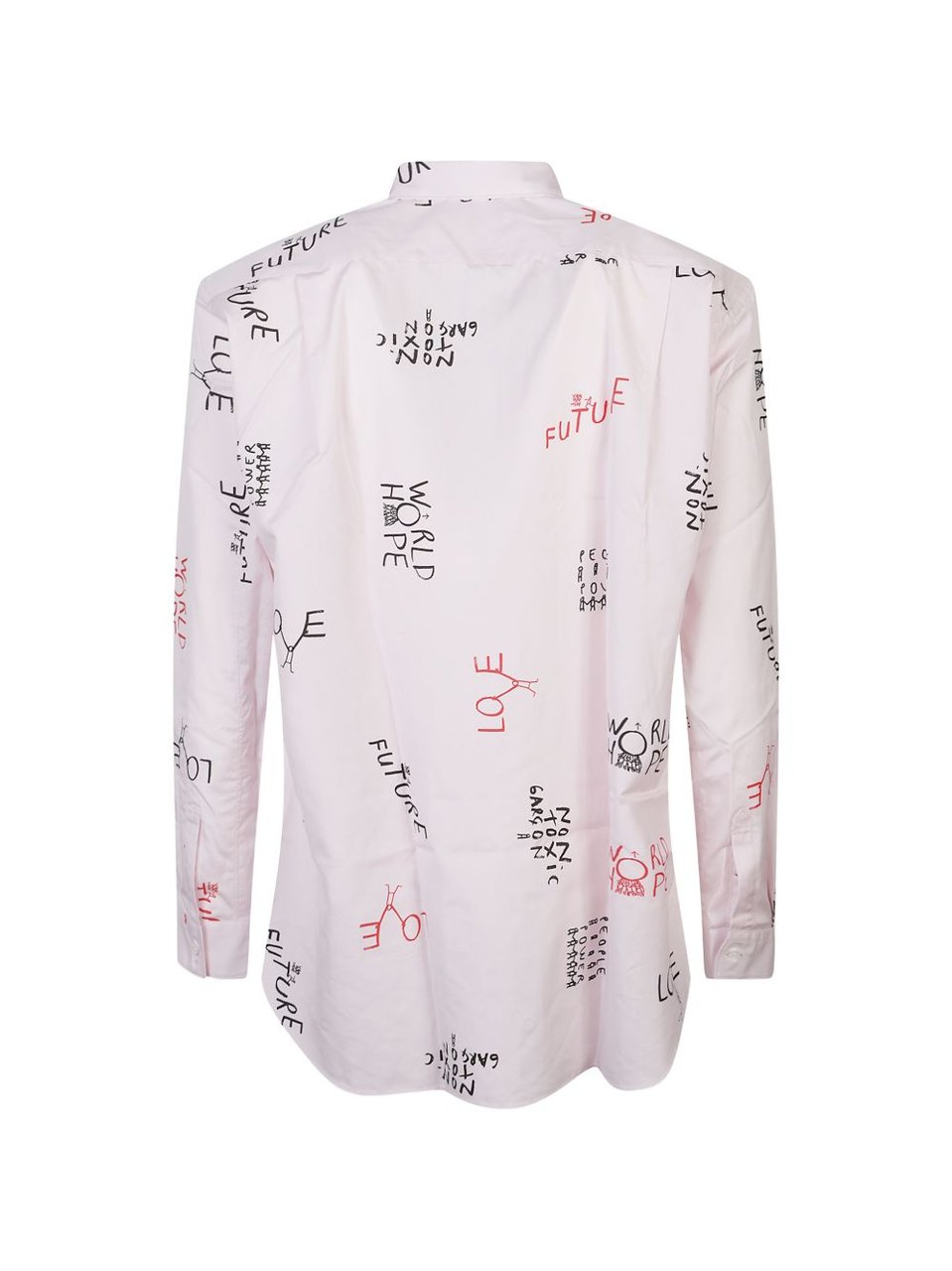 Comme des Garçons Light Pink Graphic Print Shirt Wit