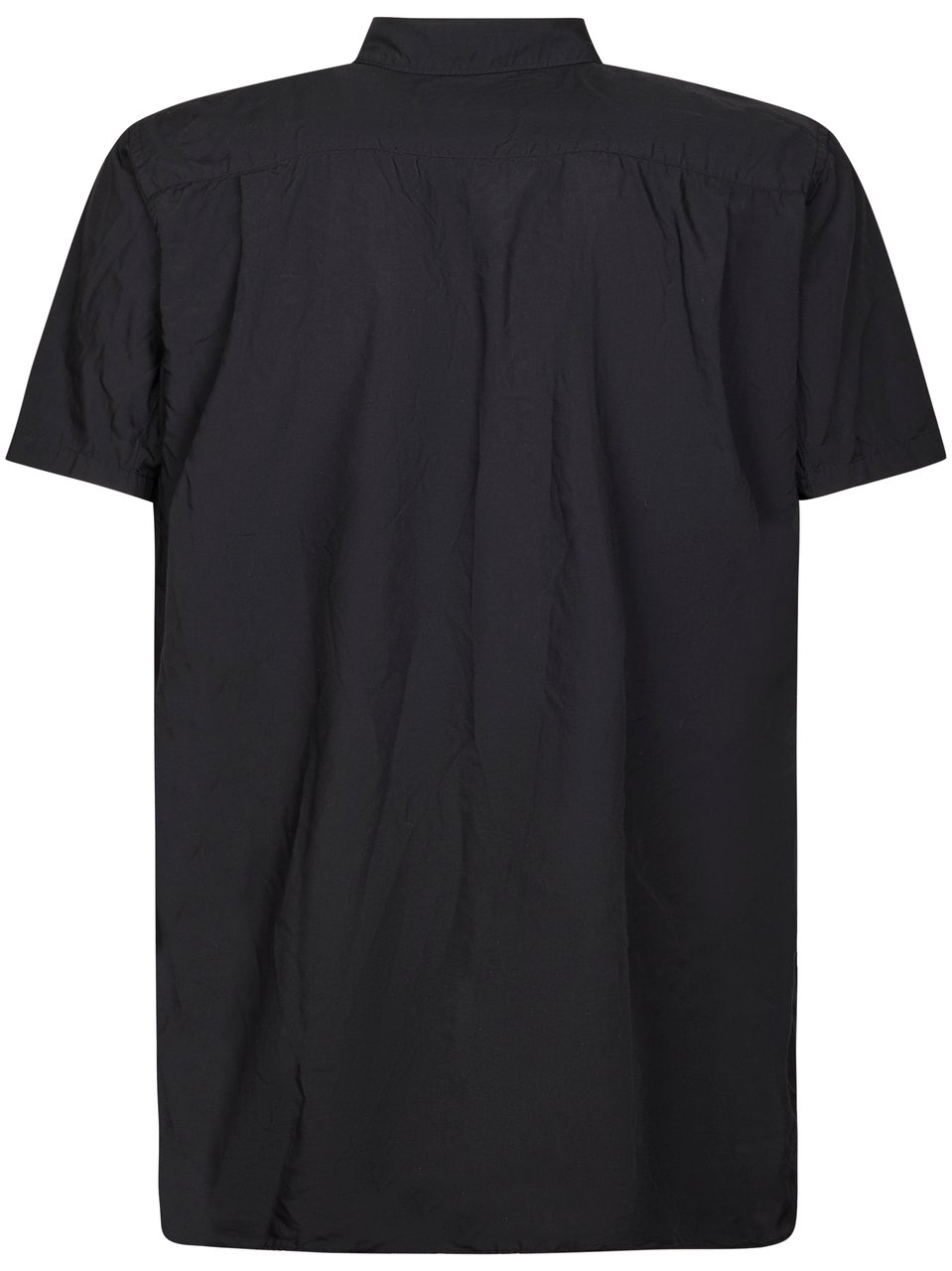 Comme des Garçons Short-Sleeved Casual Shirt with Classic Collar Zwart