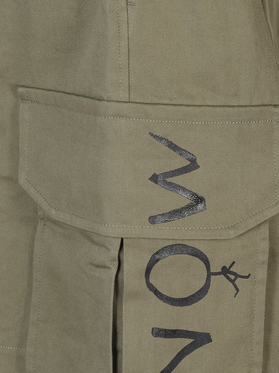 Comme des Garçons Urban Graffiti Bermuda Cargo Shorts Grijs