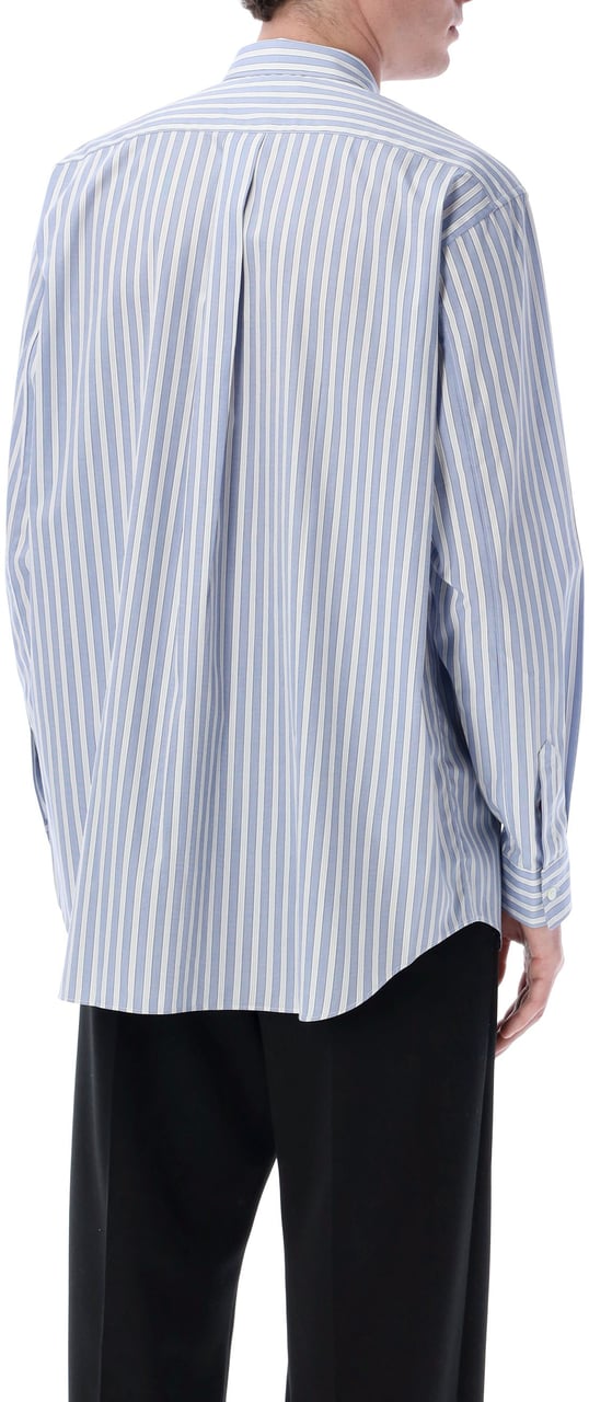 Comme des Garçons Stripes Shirt Blu White Stripes Blauw