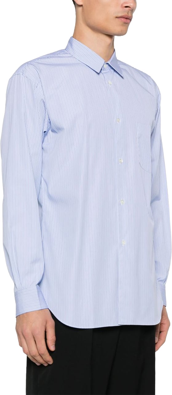 Comme des Garçons Shirts Stripe 110 Lichtblauw