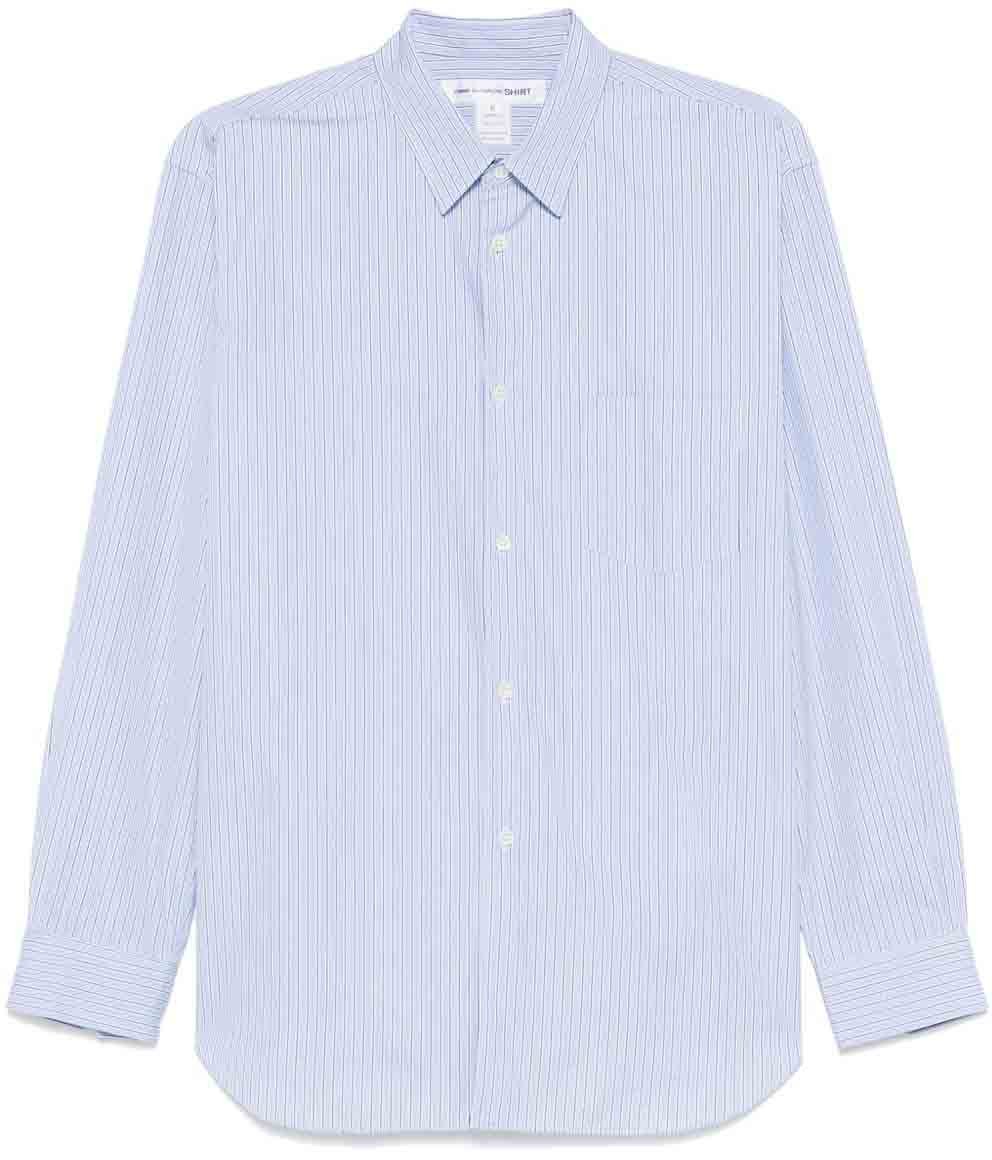 Comme des Garçons Shirts Stripe 110 Lichtblauw