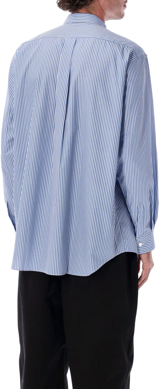 Comme des Garçons Stripes Shirt Blu Blauw
