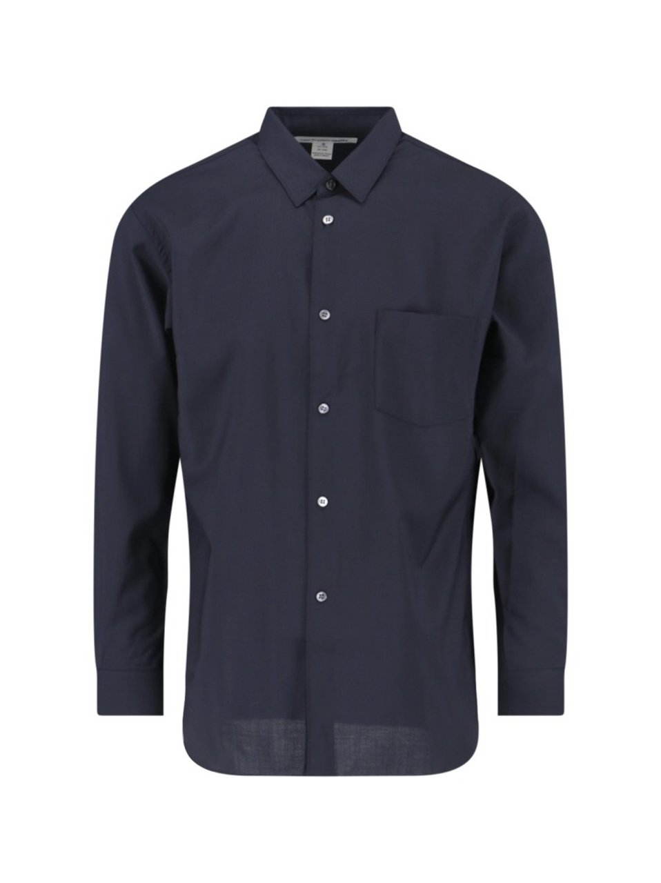 Comme des Garçons Classic Wool Shirt – Navy Blue Blauw