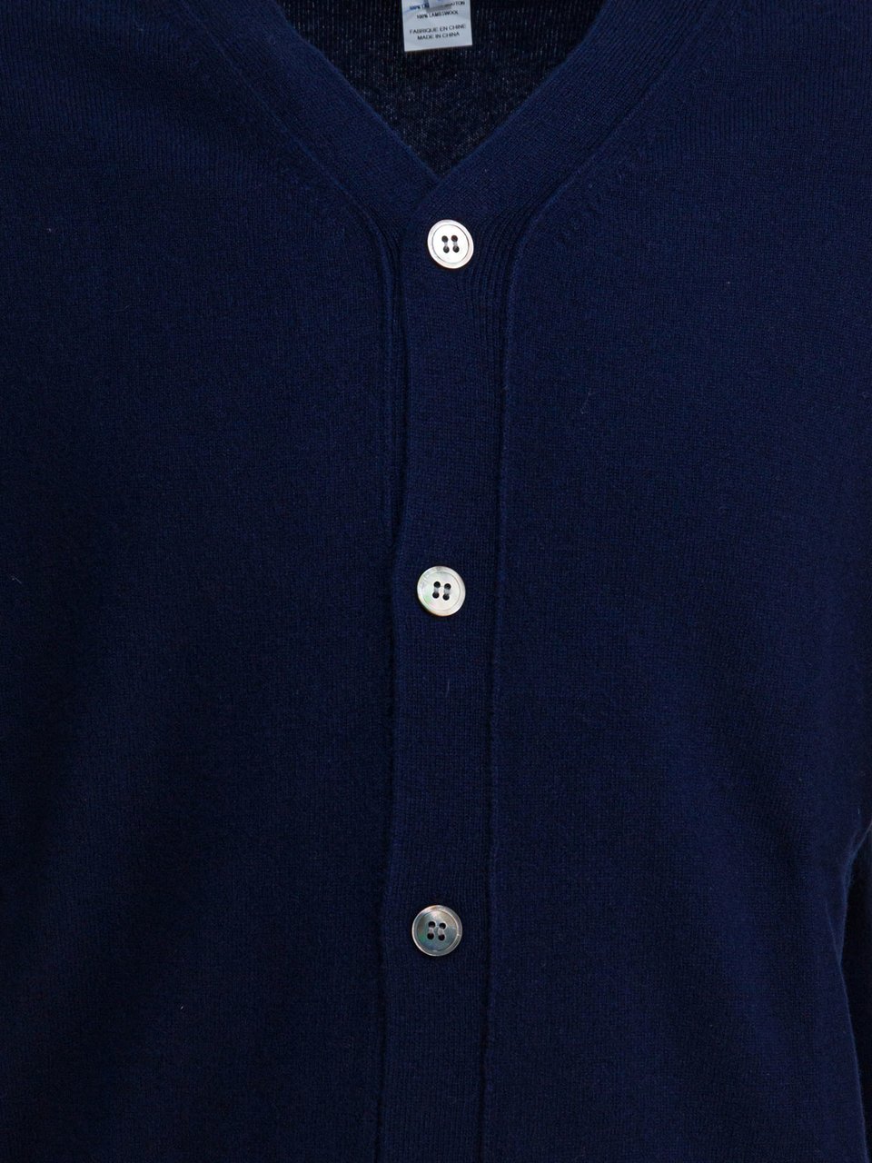 Comme des Garçons V-neck cardigan Blauw