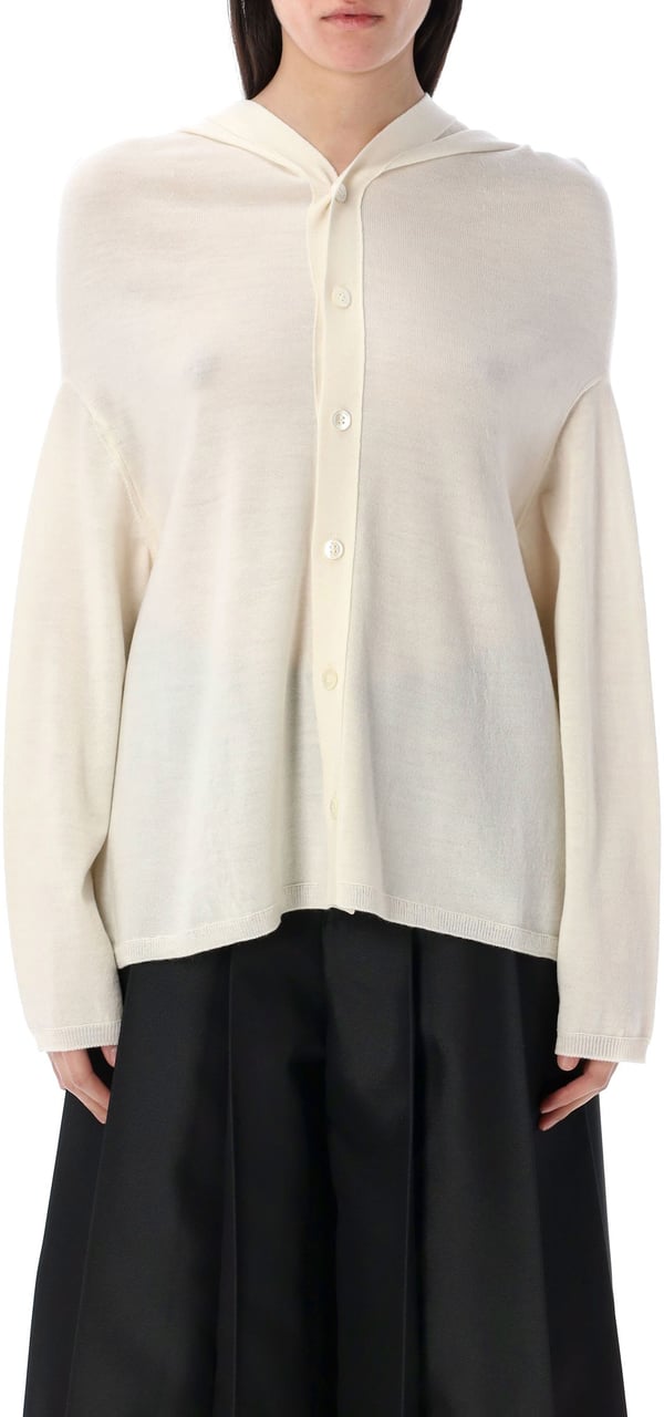 Comme des Garçons Hooded Cardigan Beige Beige