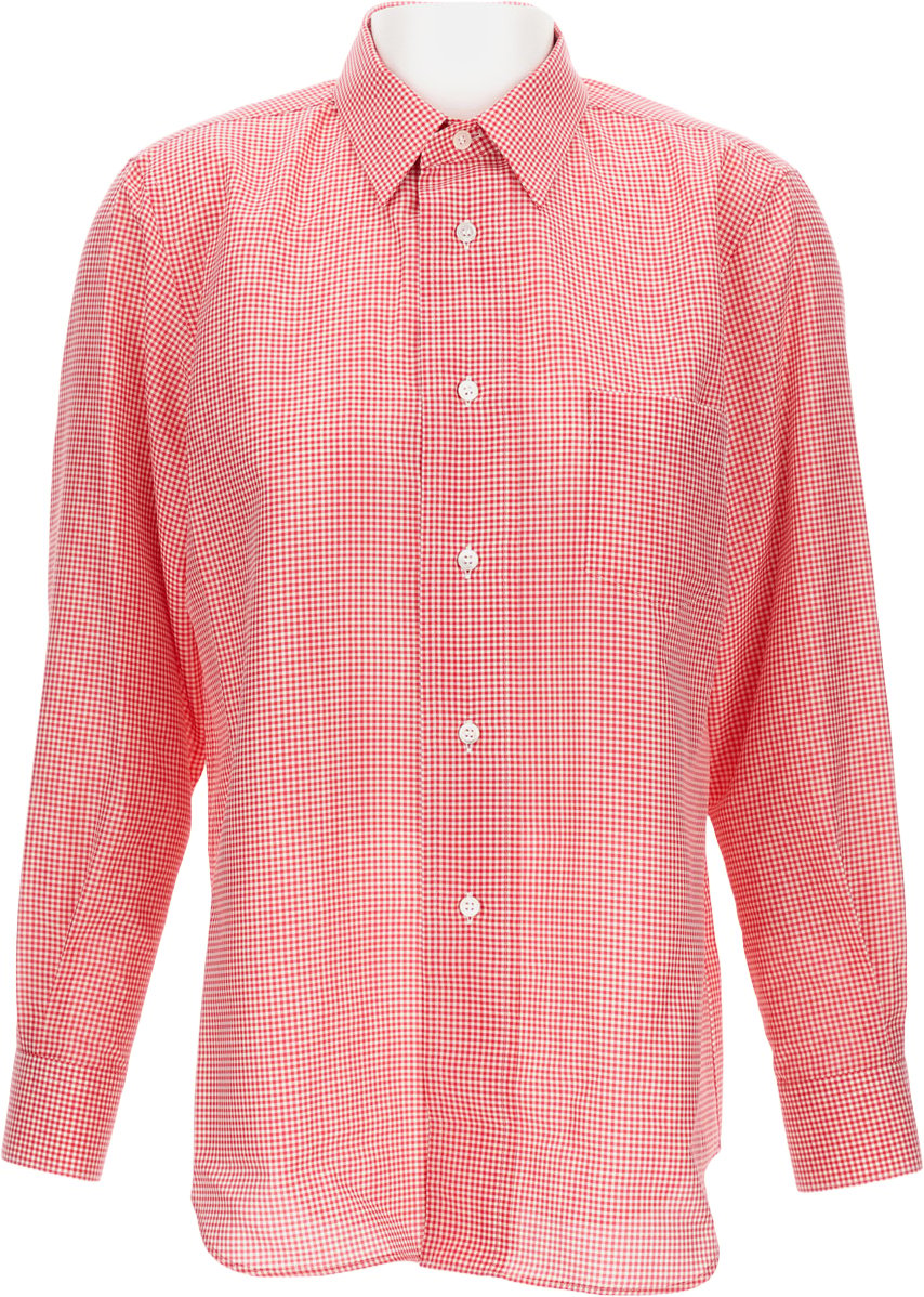 Comme des Garçons Patterned Shirt Rood