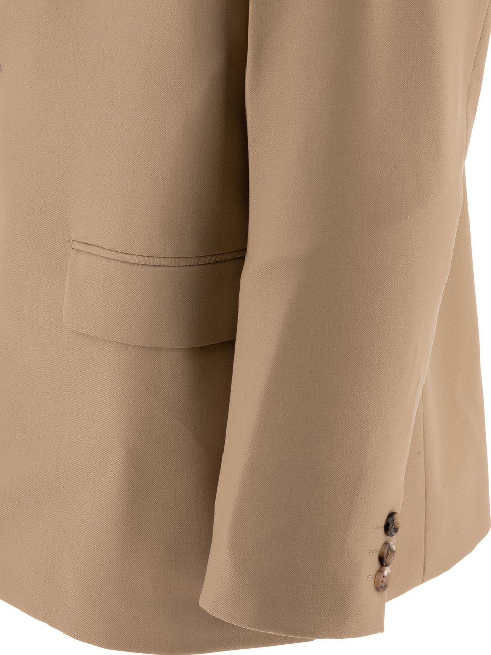 Comme des Garçons Single-breasted oversized blazer Beige