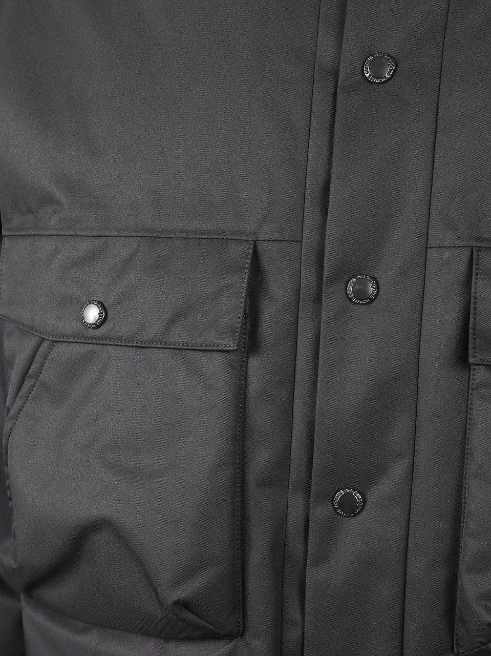 Comme des Garçons Flap-Pocket Jacket With Minimalist Aesthetic Grijs
