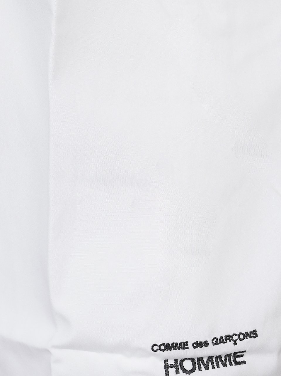 Comme des Garçons Short-Sleeve White Casual Logo Shirt Wit