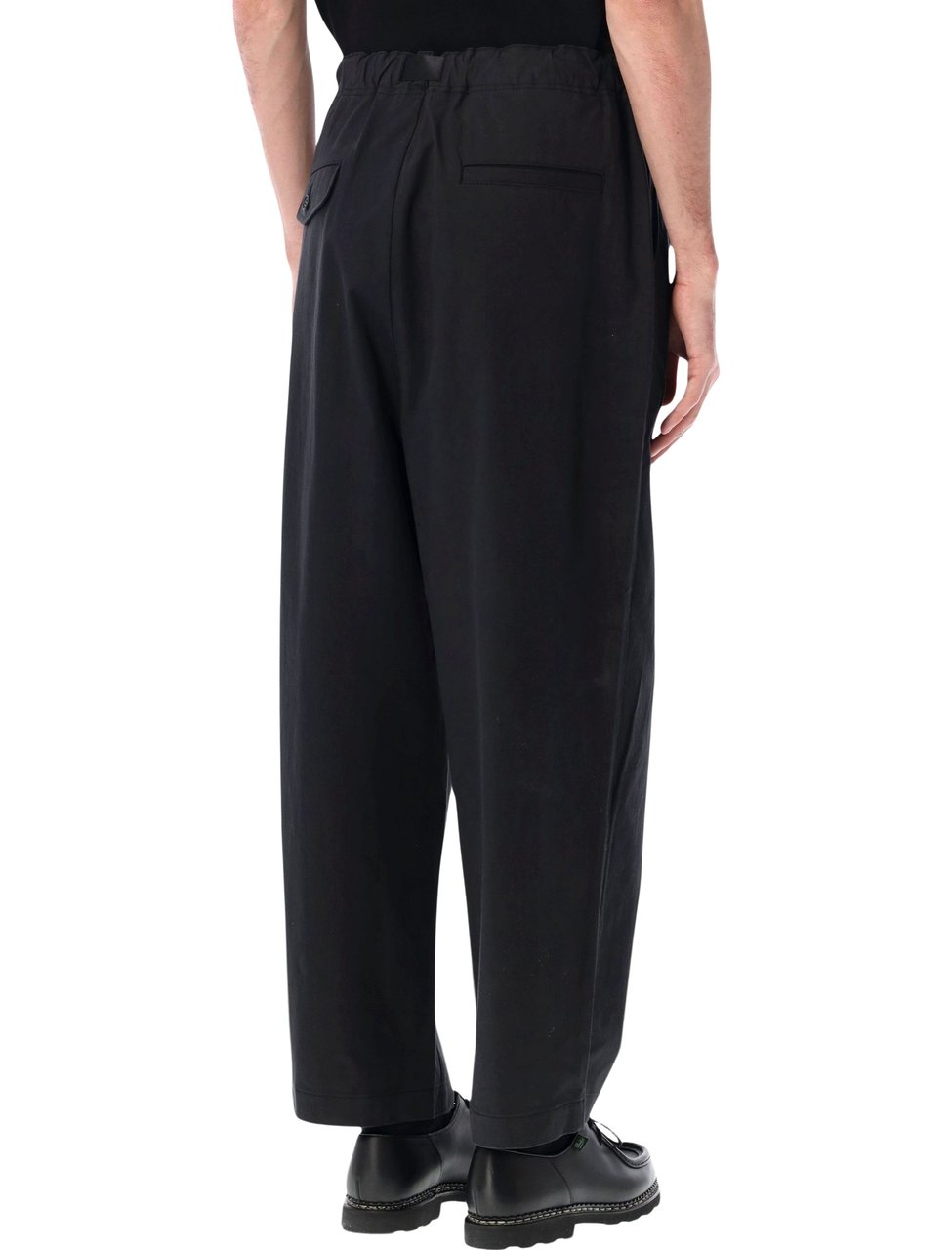 Comme des Garçons Wide Leg Utility Cotton Pants Zwart