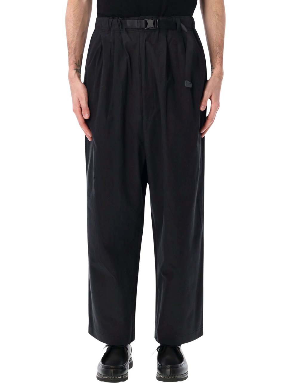 Comme des Garçons Wide Leg Utility Cotton Pants Zwart