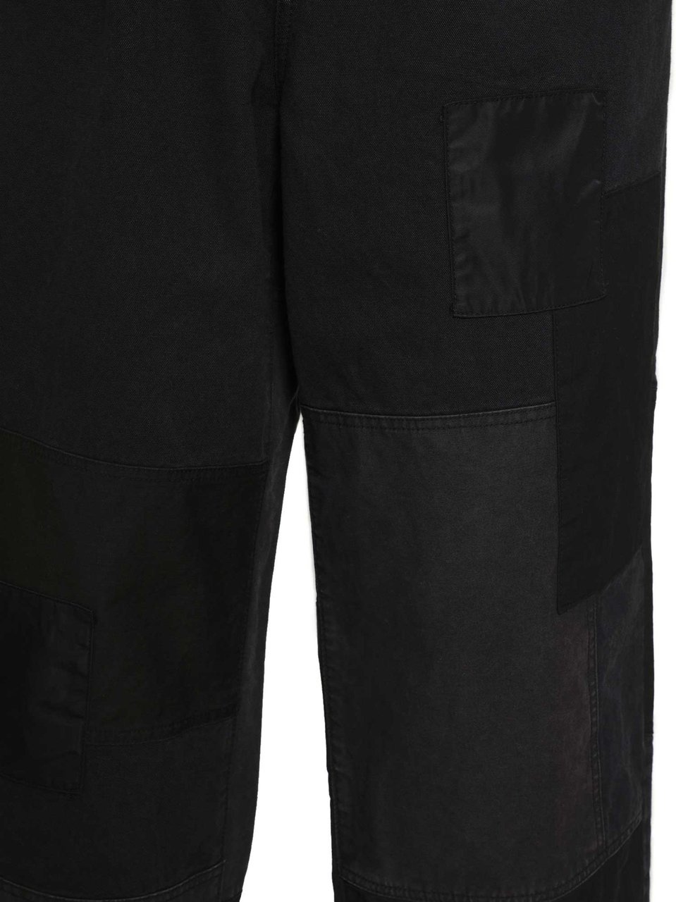 Comme des Garçons Spliced Canvas Patchwork Wide-Leg Pants Zwart