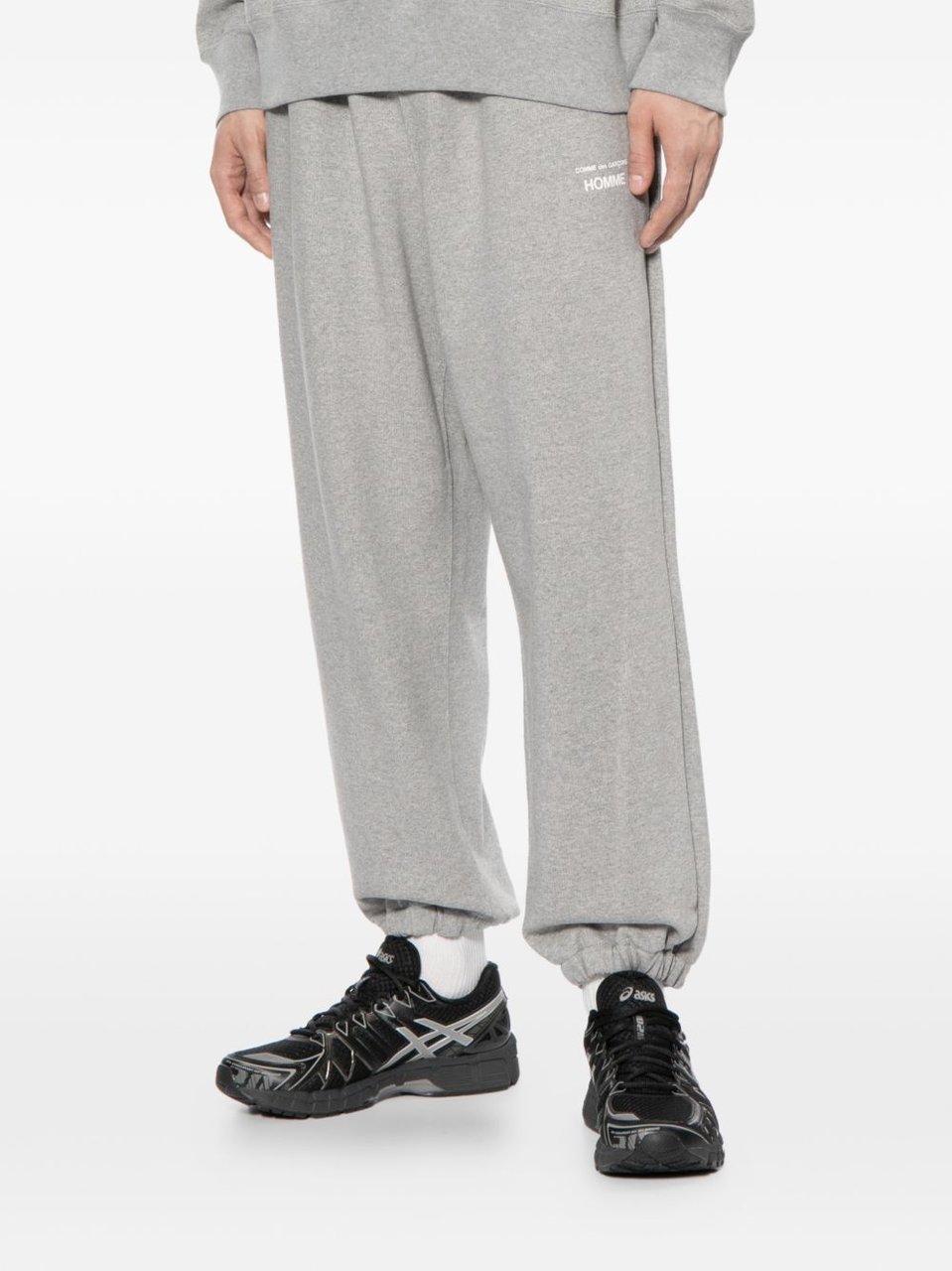 Comme des Garçons Light Grey Baggy Elasticated Sweatpants Wit