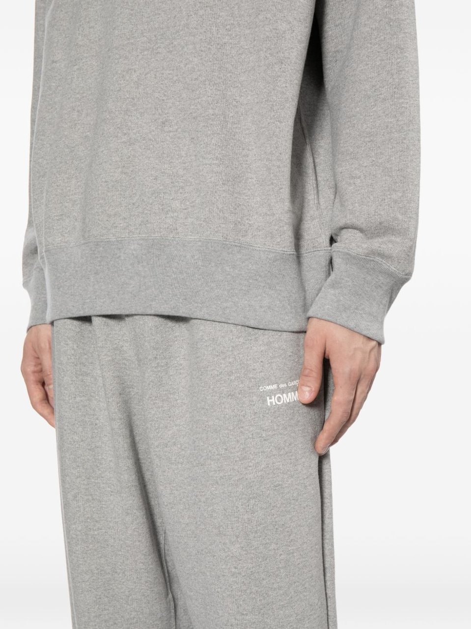 Comme des Garçons Light Grey Baggy Elasticated Sweatpants Wit