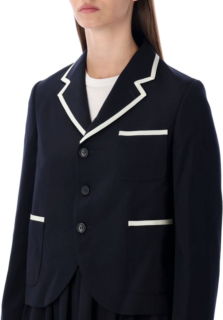 Comme des Garçons Univeristy Blazer Blu Blauw
