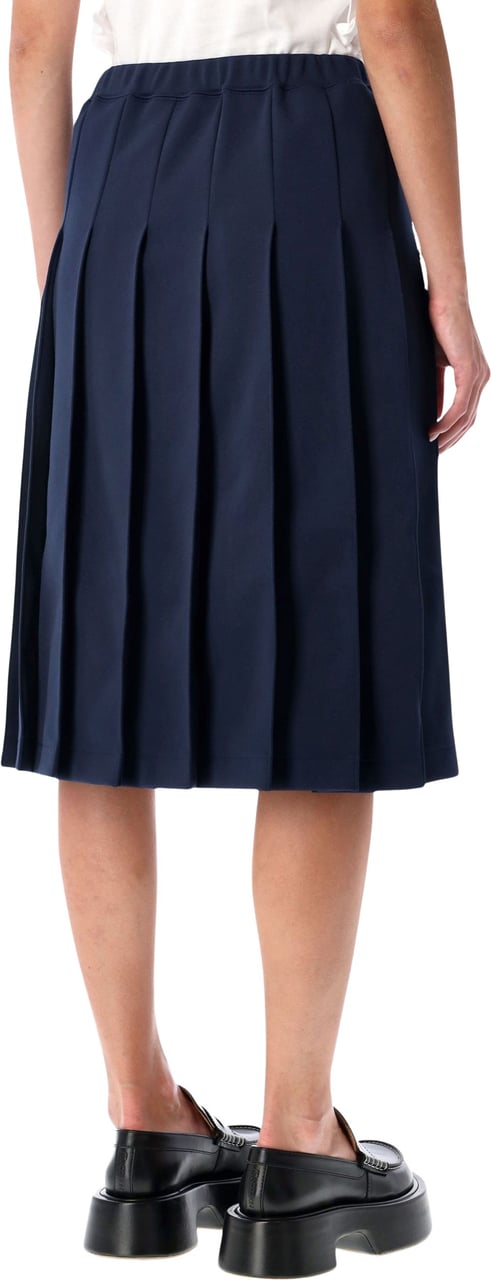 Comme des Garçons Pleated Midi Skirt Blu Blauw