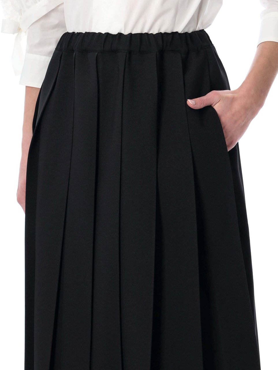 Comme des Garçons Plitted Skirt Nero Zwart