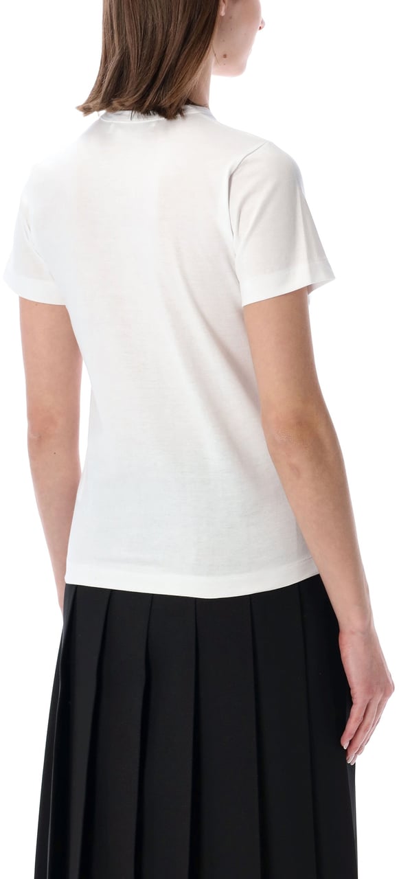 Comme des Garçons Tshirt Bow Bianco Wit
