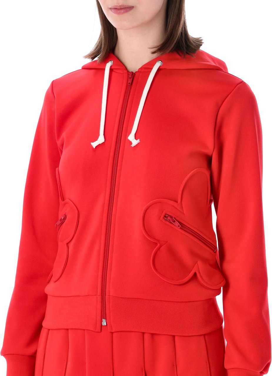 Comme des Garçons Fleece Zip Rosso Rood