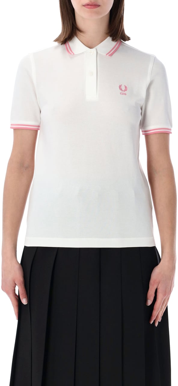 Comme des Garçons Polo Fred Perry Bianco Wit