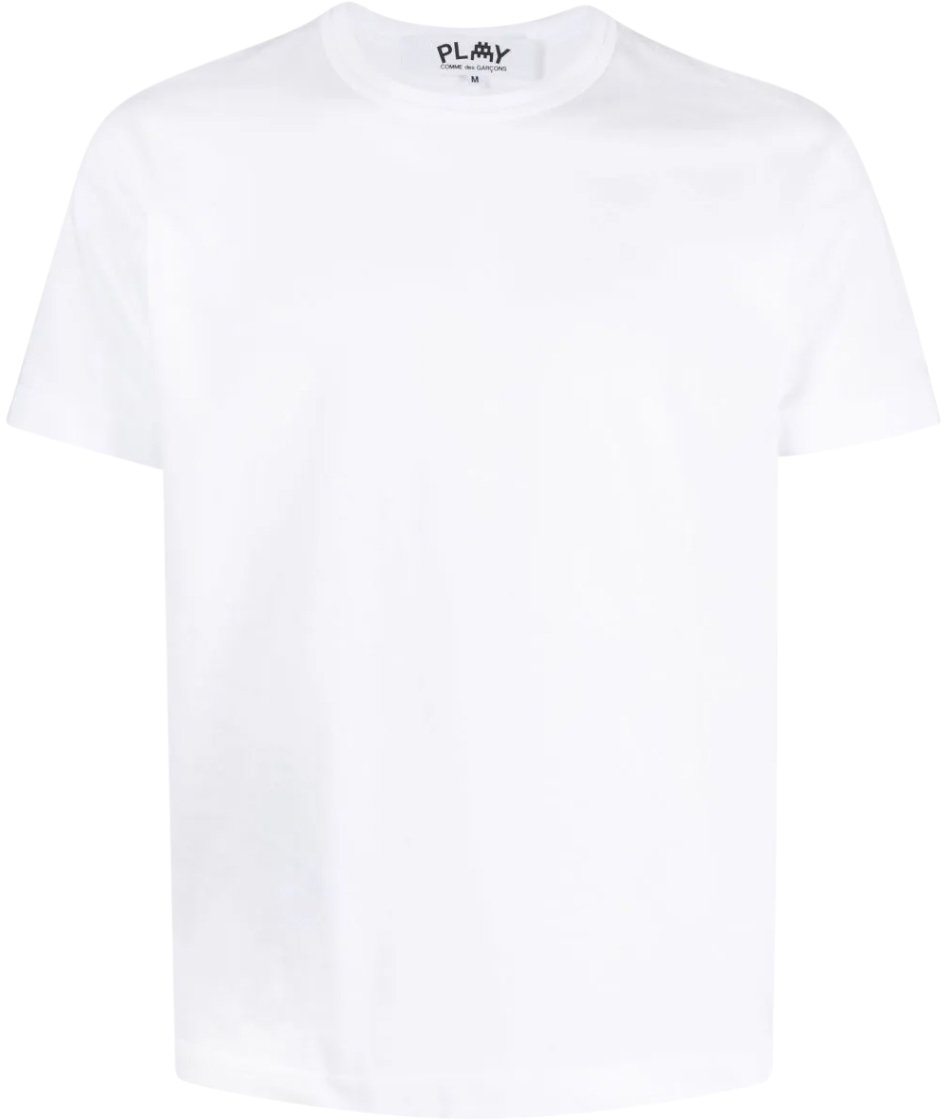 Comme des Garçons Play Logo Patch T-shirt Wit