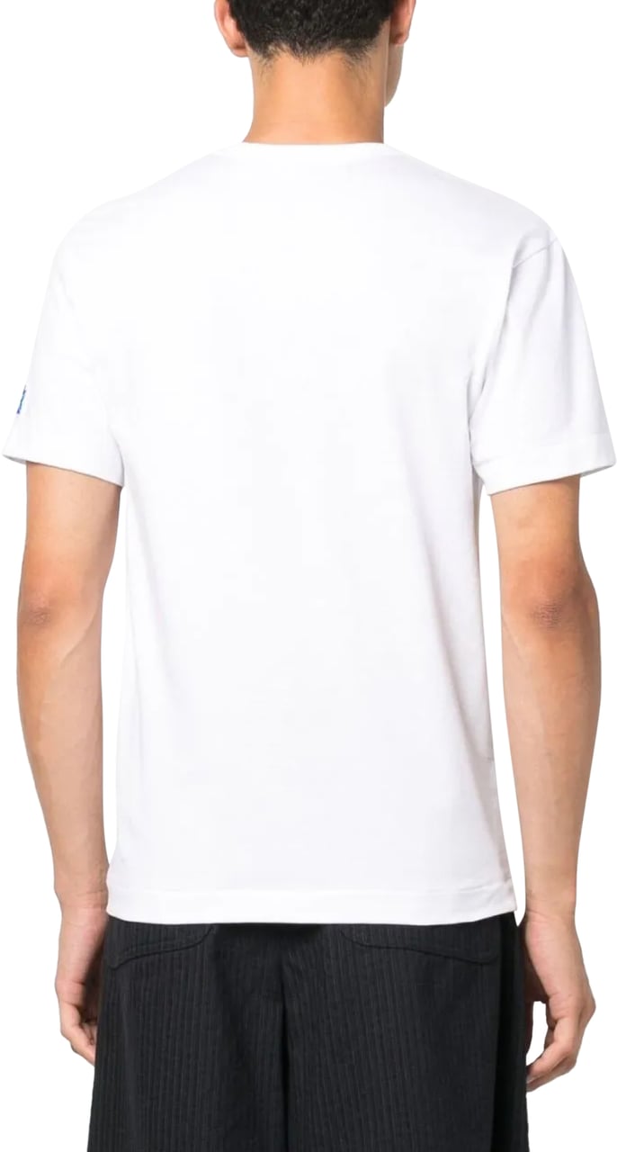 Comme des Garçons Play Logo Patch T-shirt Wit