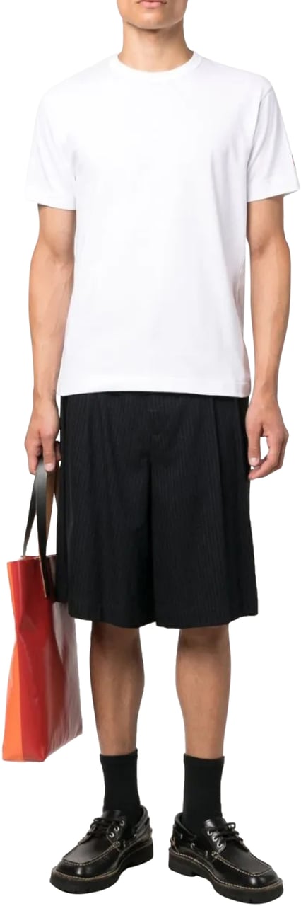 Comme des Garçons Play Logo Patch T-shirt Wit