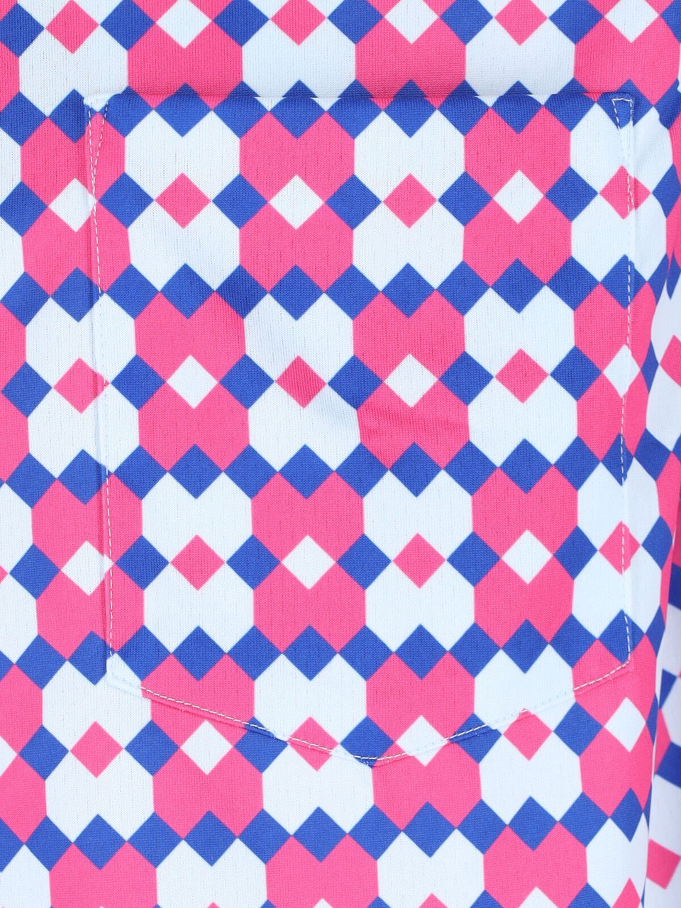 Comme des Garçons Multicolor Geometric Print Short-Sleeve Shirt Roze