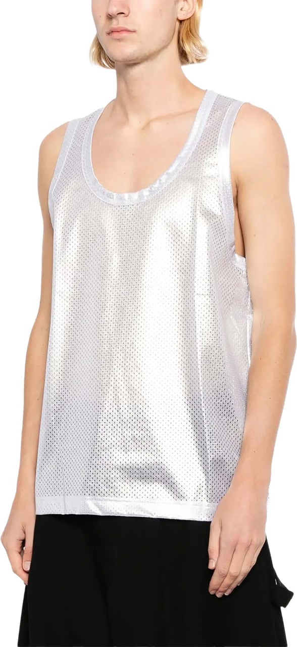 Comme des Garçons Men's T-shirt Silver Zilver