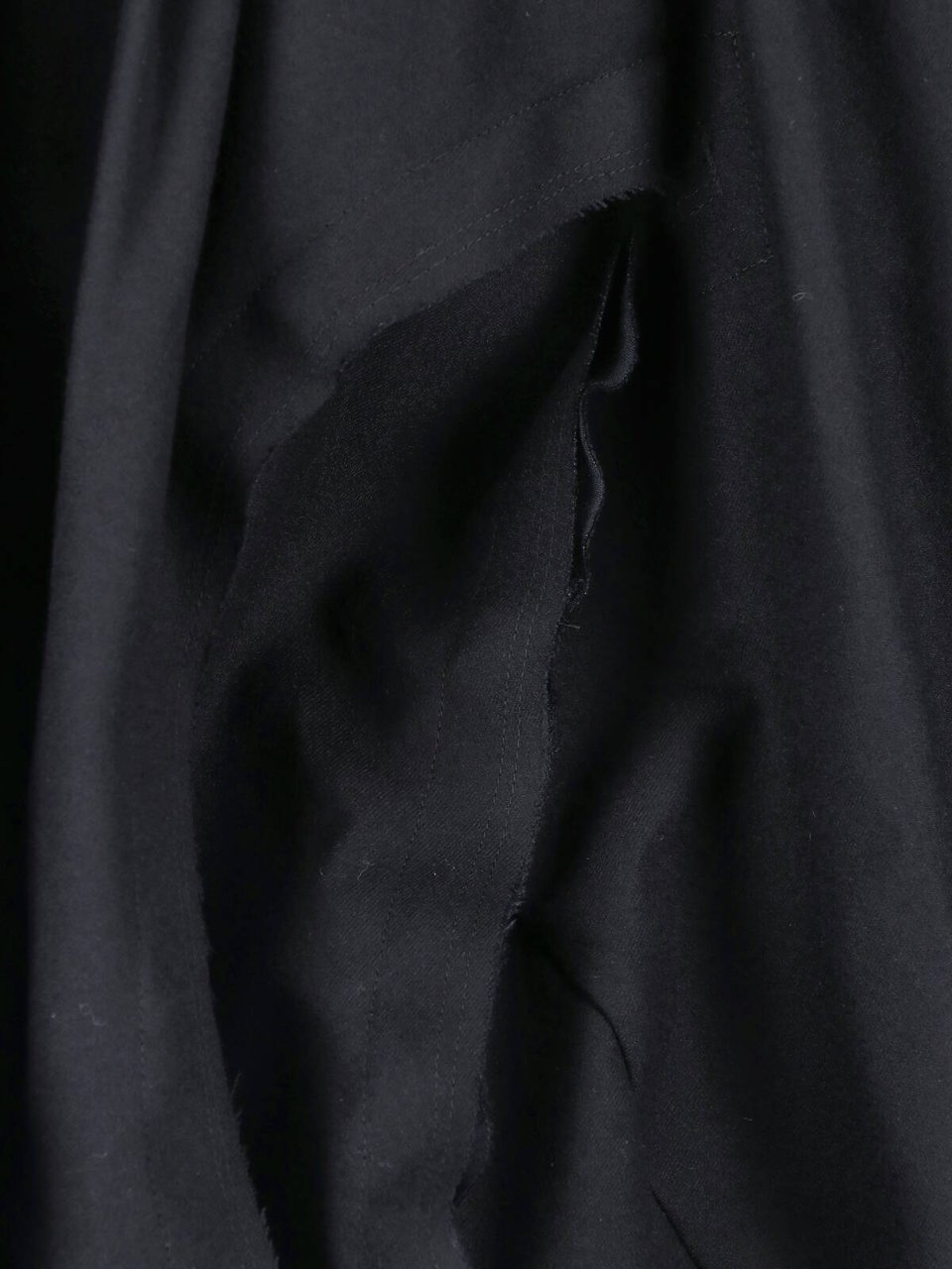 Comme des Garçons Black Gathered Draped Sculptural Skirt Zwart
