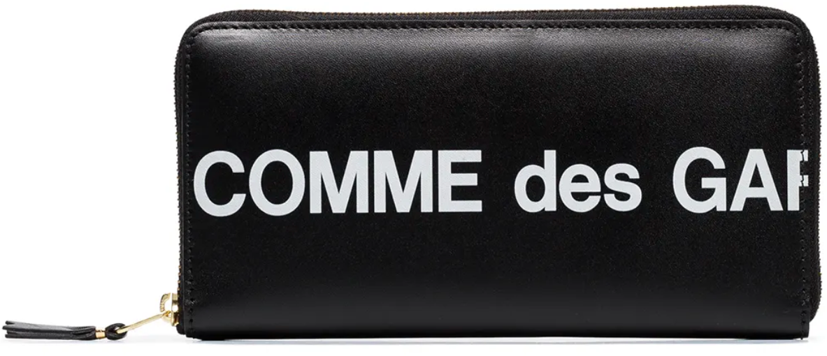 Comme des Garçons Wallet Huge Logo Black Zwart