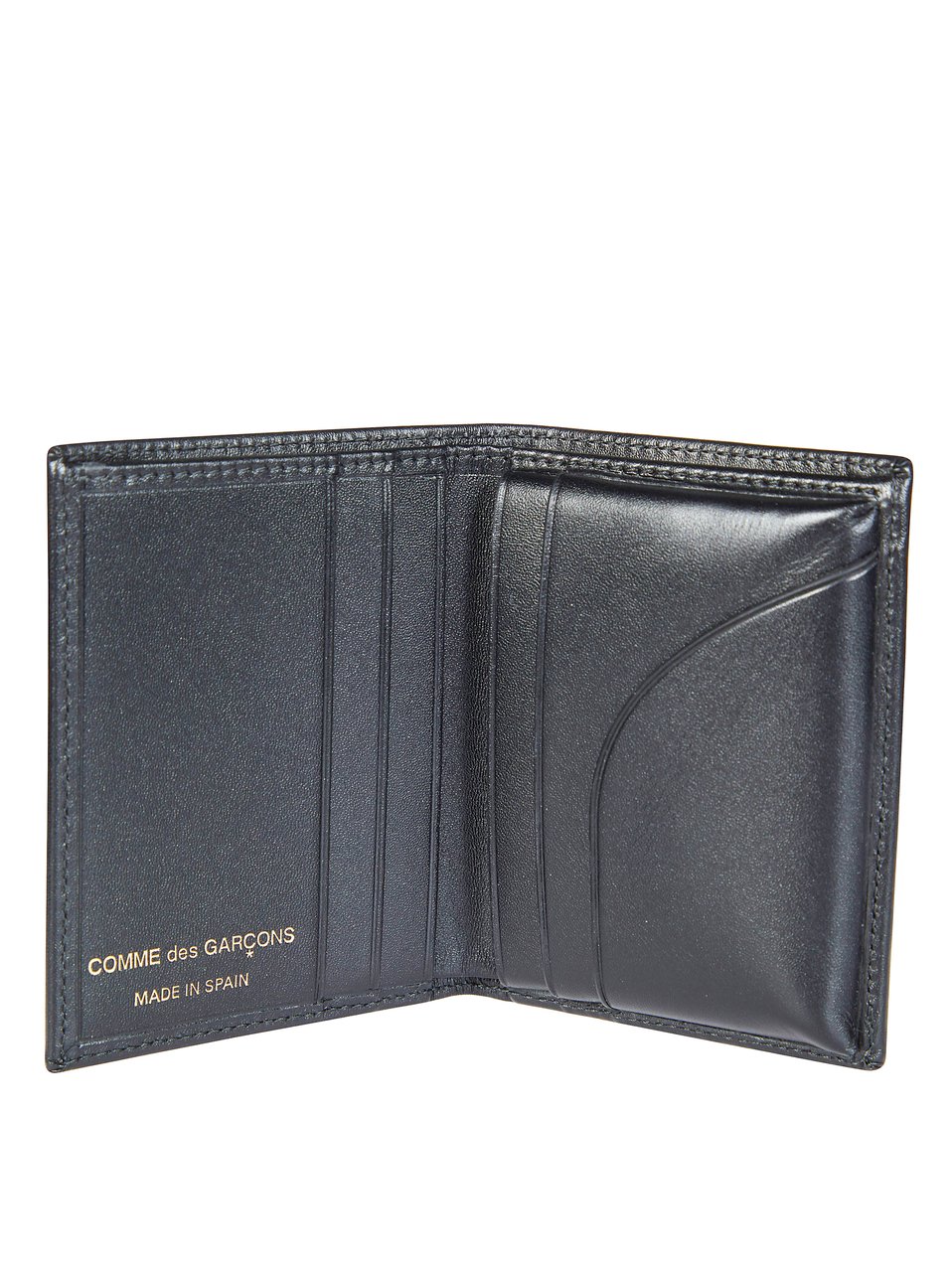 Comme des Garçons Classic Leather Line A Card Slots Wallet Grijs