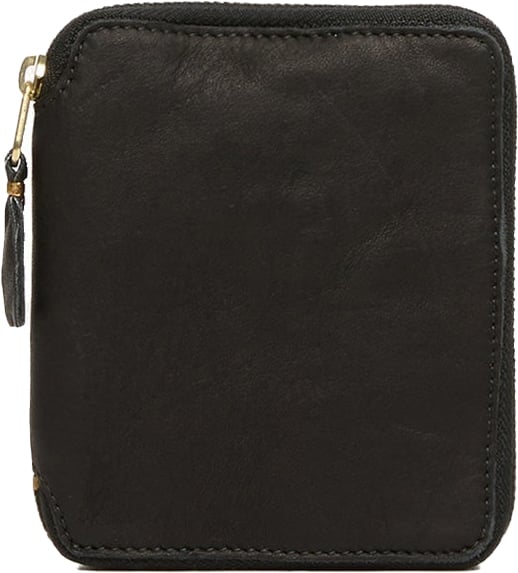 Comme des Garçons Comme des Garçons Washed Leather Wallet Zwart