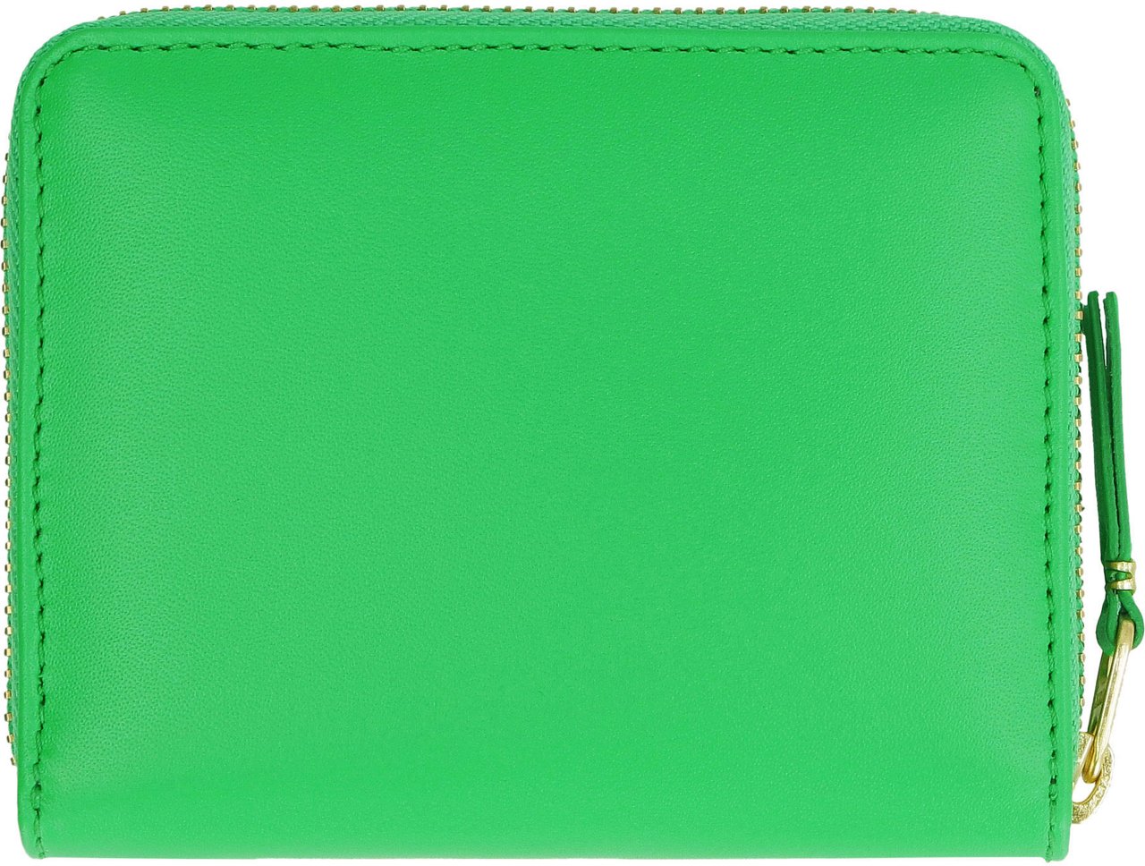Comme des Garçons Leather ziparound card holder Groen