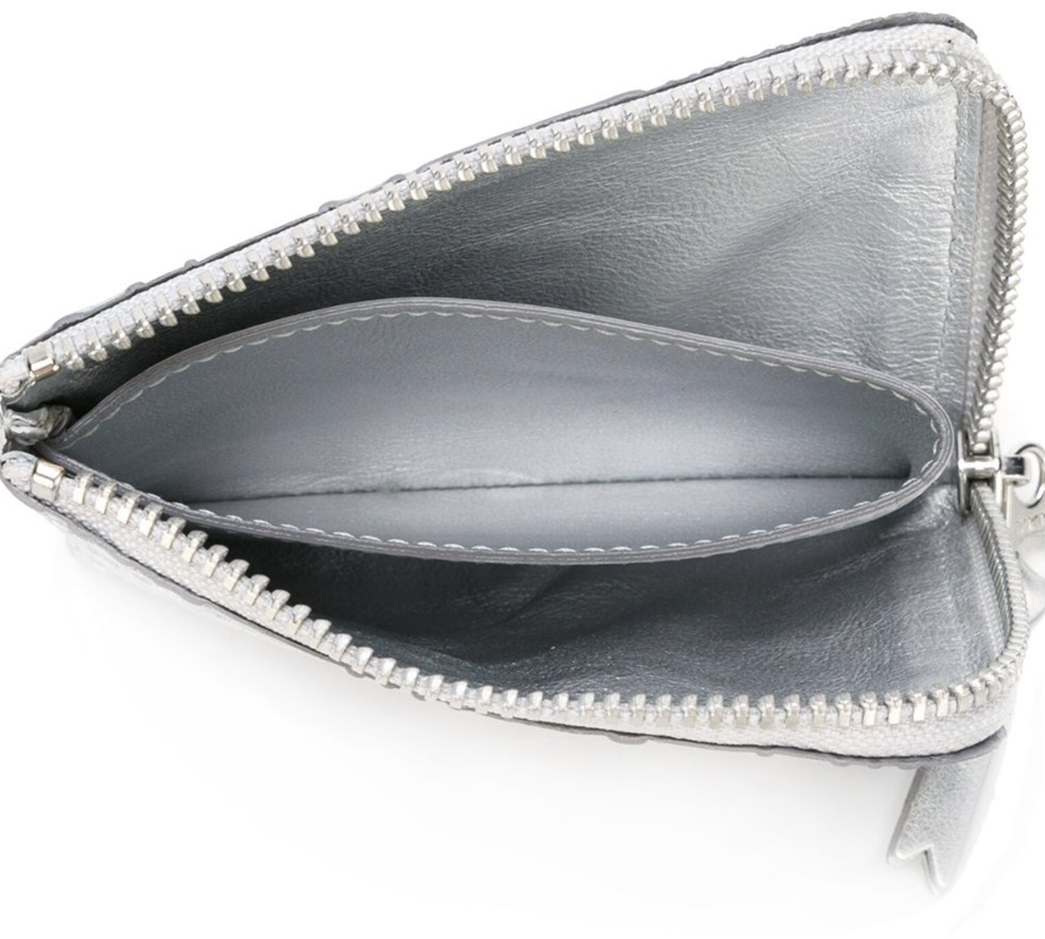 Comme des Garçons Wallet Logotype Silver Zilver