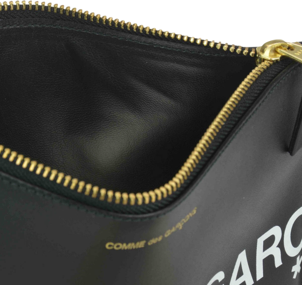 Comme des Garçons pochette con maxi logo Zwart