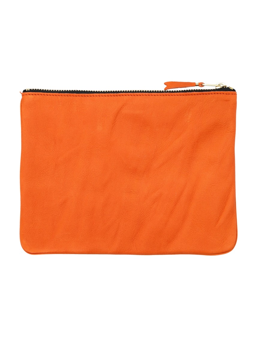 Comme des Garçons Vibrant Orange Rectangular Pouch Oranje