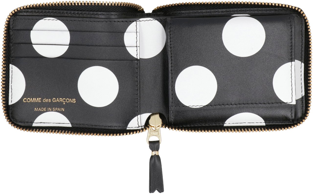Comme des Garçons Leather wallet Zwart