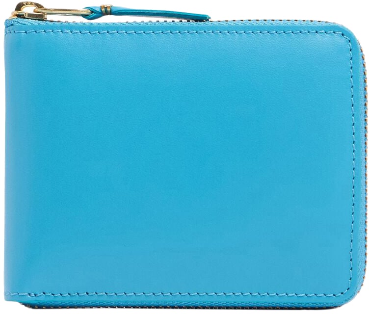 Comme des Garçons Blue minimalist wallet, compact and secure Blauw