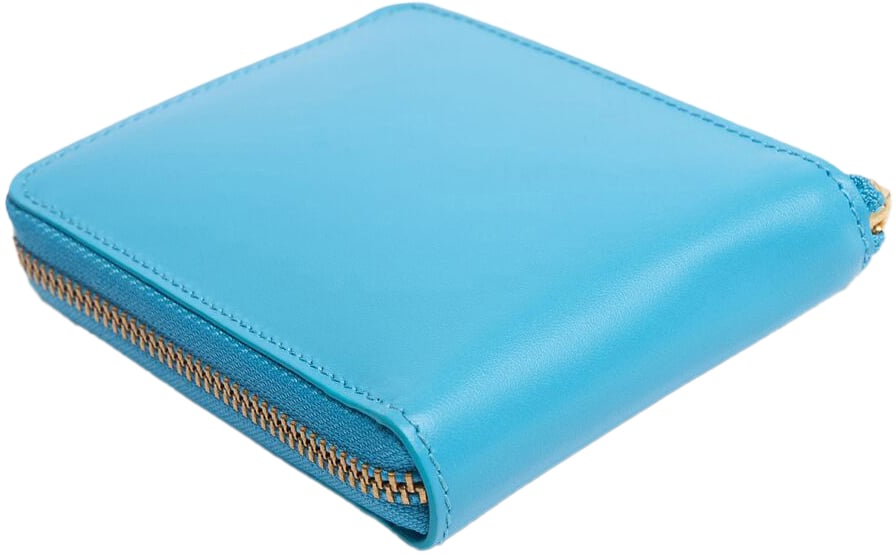 Comme des Garçons Blue minimalist wallet, compact and secure Blauw