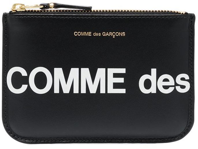 Comme des Garçons Wallet Huge Logo Black Zwart