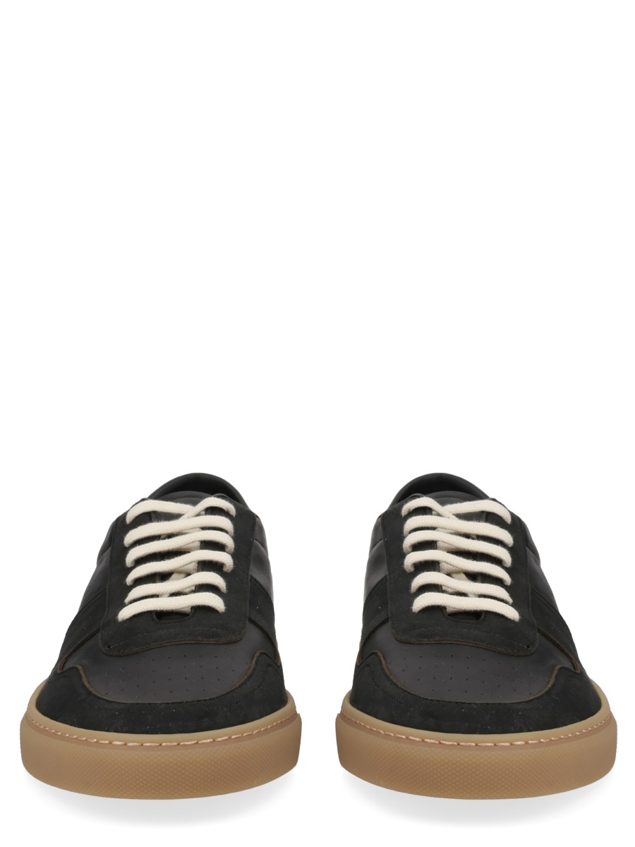 Common Projects Black Bball Suede Accents Low-Top Sneakers Zwart