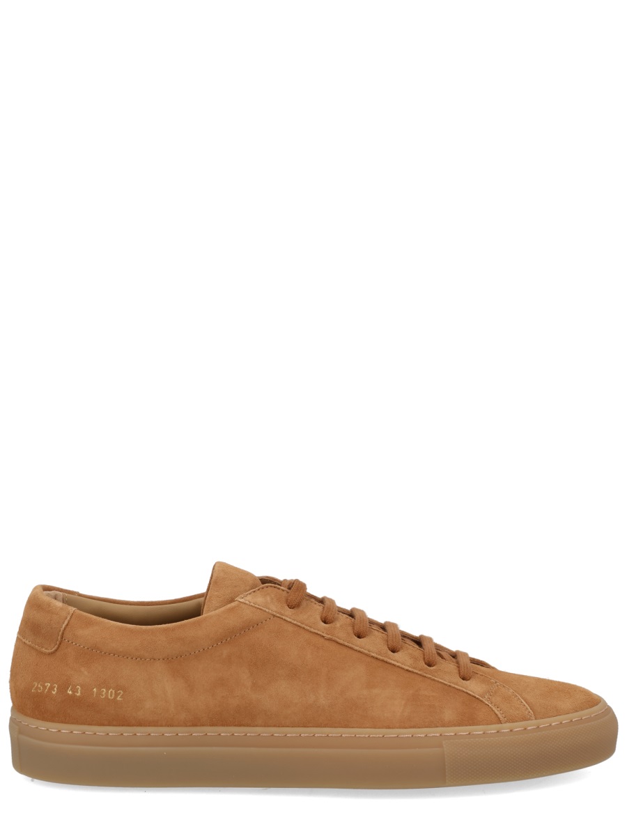 Common Projects White Achilles Leather Low-Top Sneakers Oranje