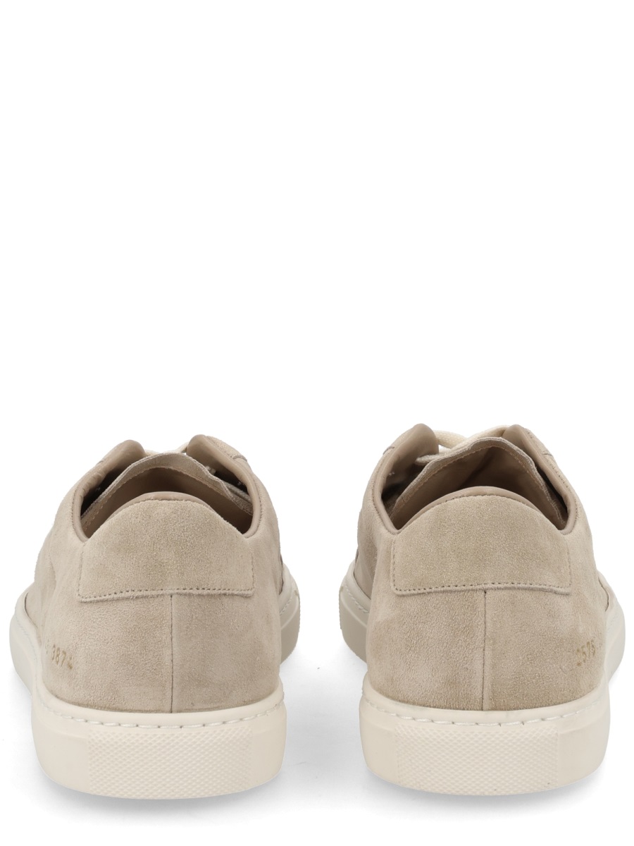 Common Projects White Achilles Suede Low-Top Sneakers Neutraal